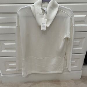 SPANX Cream High-Collar Pullover